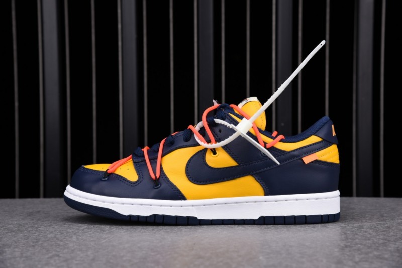 Nike Dunk Low Off-White University Gold Midnight Navy