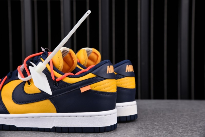 Nike Dunk Low Off-White University Gold Midnight Navy