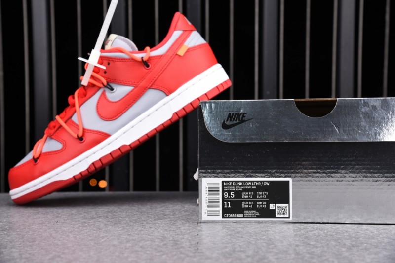 Nike Dunk Low Off-White University Red