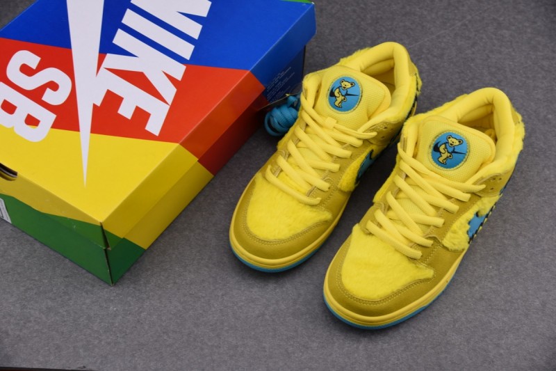 Nike SB Dunk Low Grateful Dead Bears Opti Yellow