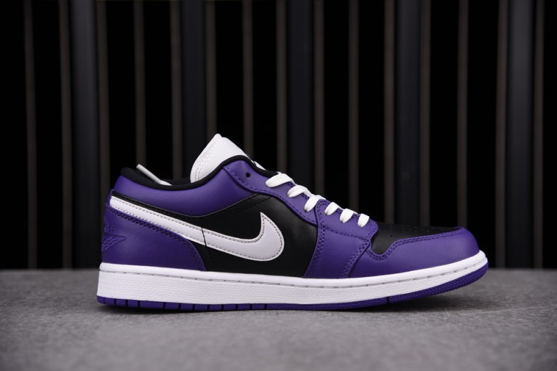 Jordan 1 Low Court Purple Black