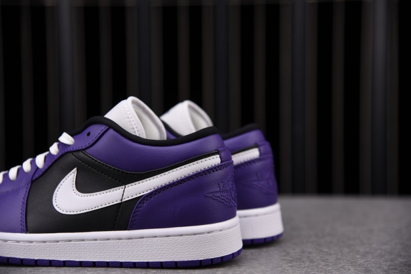 Jordan 1 Low Court Purple Black