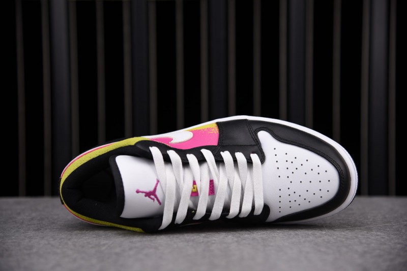 Jordan 1 Low Black Active Fuchsia Cyber