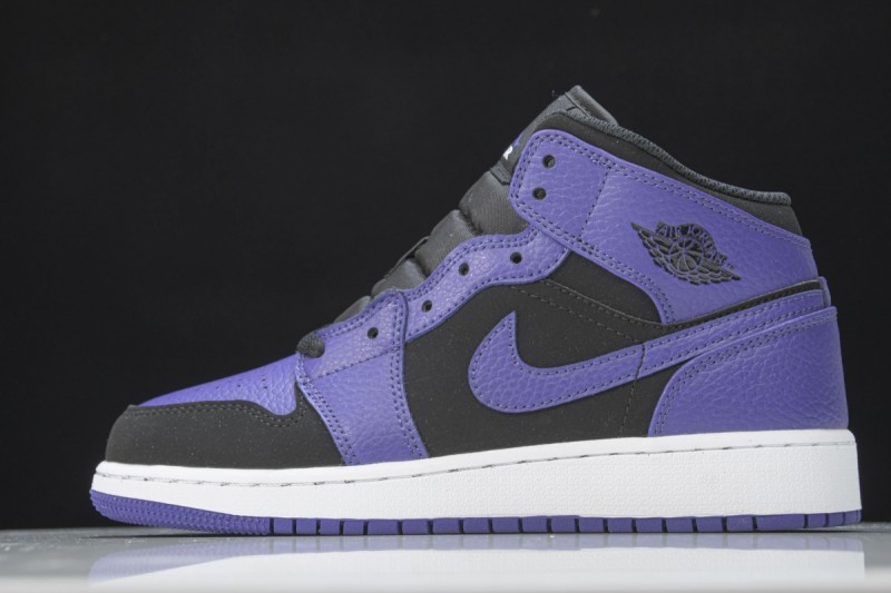 Jordan 1 Mid Black Dark Concord