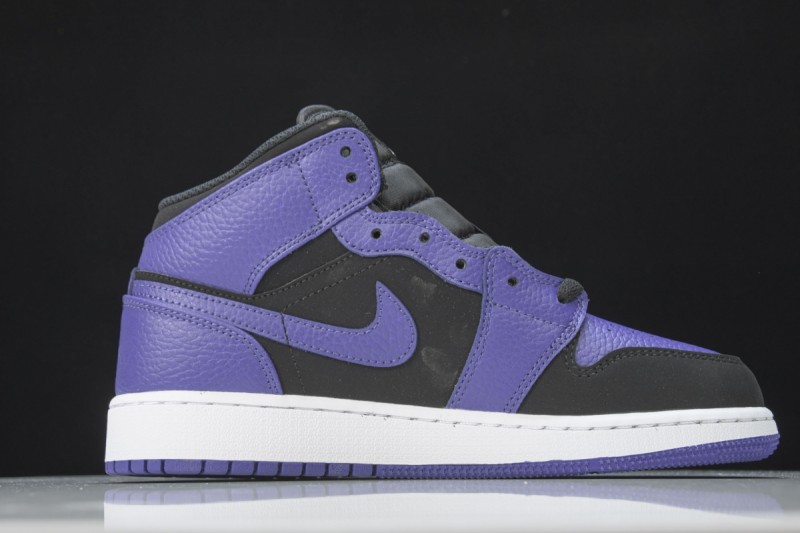 Jordan 1 Mid Black Dark Concord