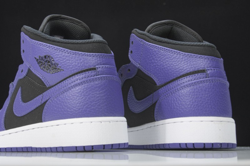 Jordan 1 Mid Black Dark Concord