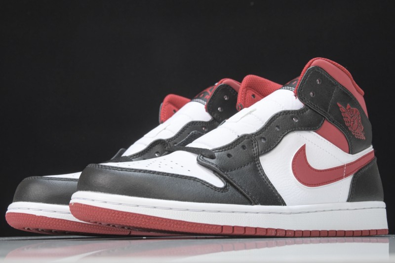 Jordan 1 Mid Gym Red Black White