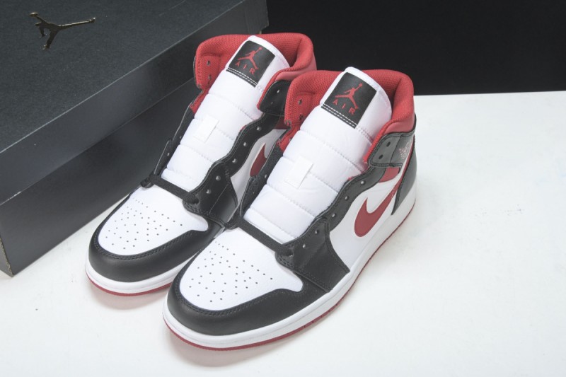 Jordan 1 Mid Gym Red Black White