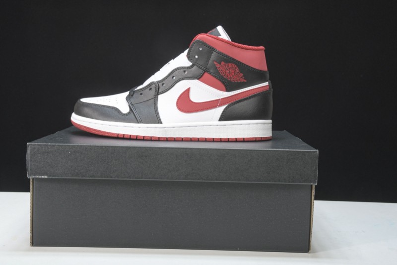 Jordan 1 Mid Gym Red Black White