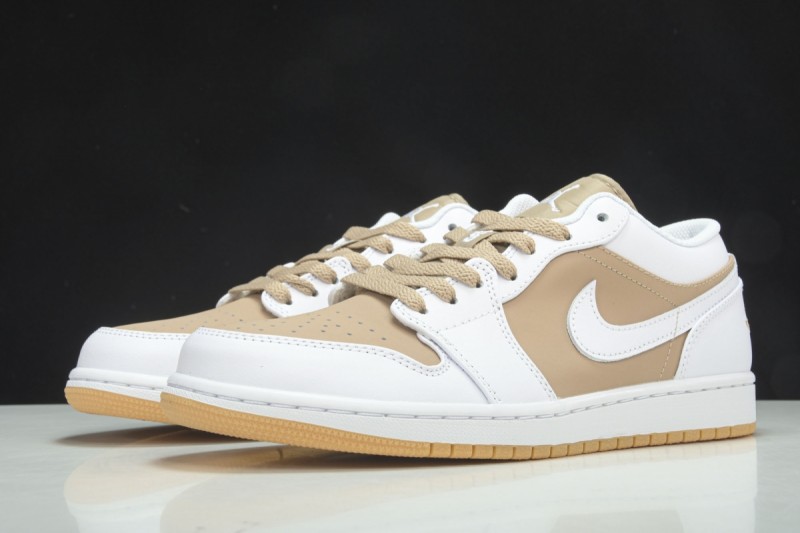 Jordan 1 Low Hemp White