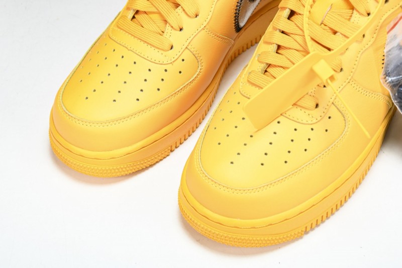 Nike Air Force 1 Low OFF-WHITE University Gold Metallic Silver