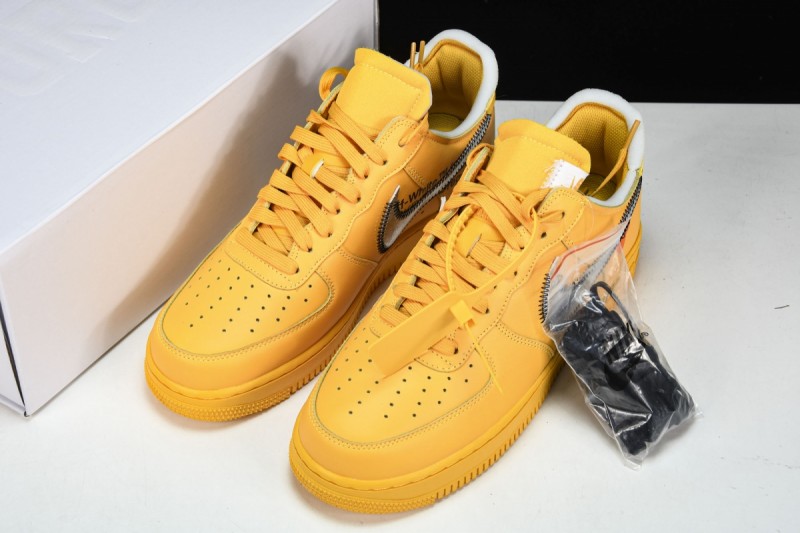 Nike Air Force 1 Low OFF-WHITE University Gold Metallic Silver