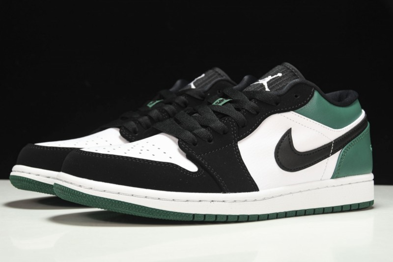 Jordan 1 Low White Black Mystic Green