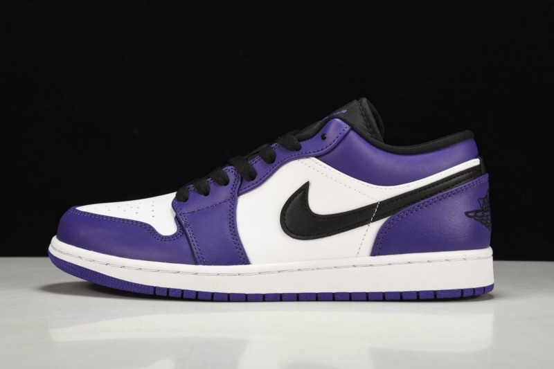 Jordan 1 Low Court Purple White