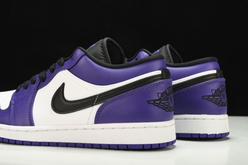 Jordan 1 Low Court Purple White