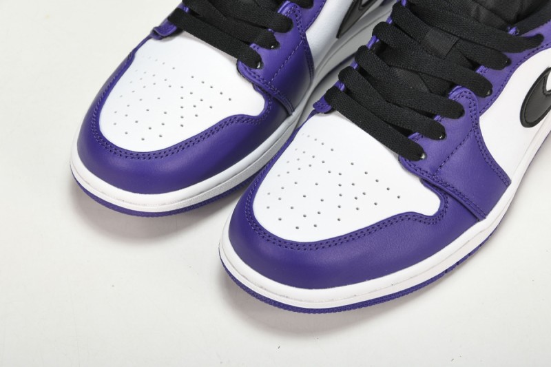 Jordan 1 Low Court Purple White