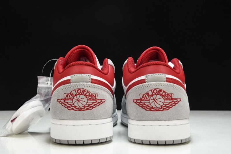 Jordan 1 Low SE Light Smoke Grey Gym Red