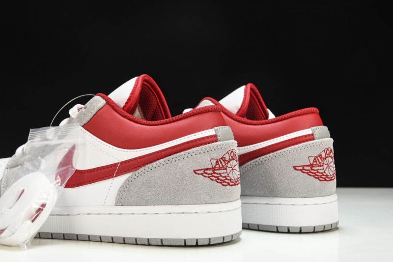 Jordan 1 Low SE Light Smoke Grey Gym Red