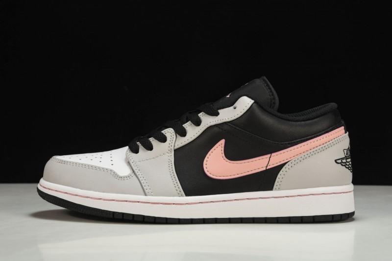 Jordan 1 Low Black Grey Pink