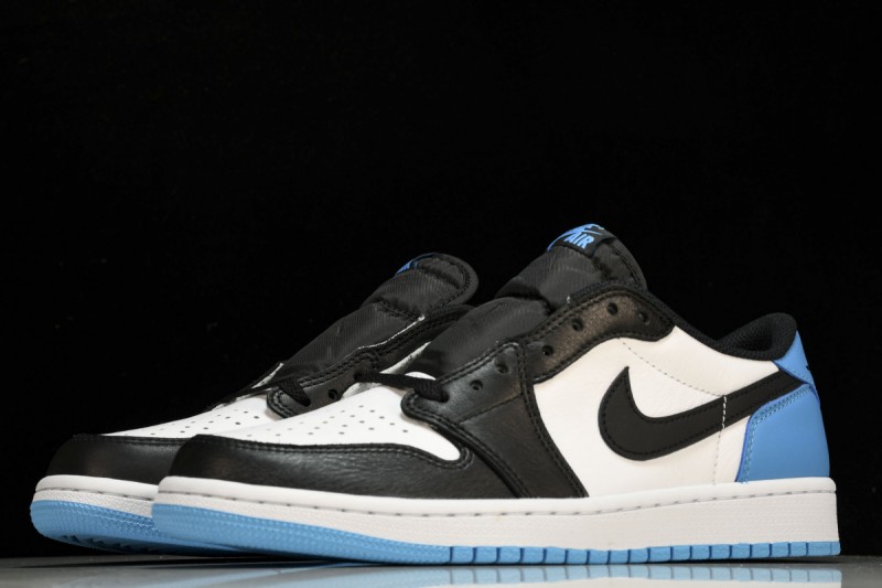 Jordan 1 Retro Low OG Black Dark Powder Blue