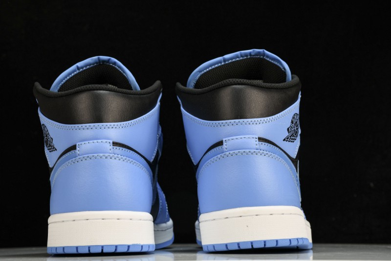 Jordan 1 Mid University Blue Black