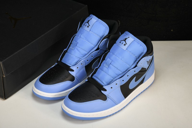 Jordan 1 Mid University Blue Black