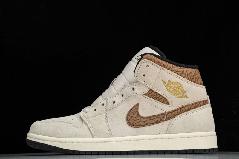 Jordan 1 Mid SE Brown Elephant