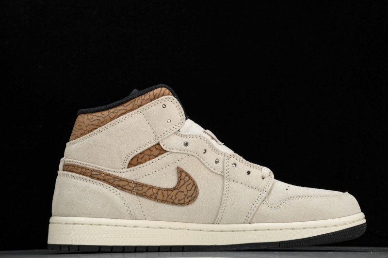 Jordan 1 Mid SE Brown Elephant