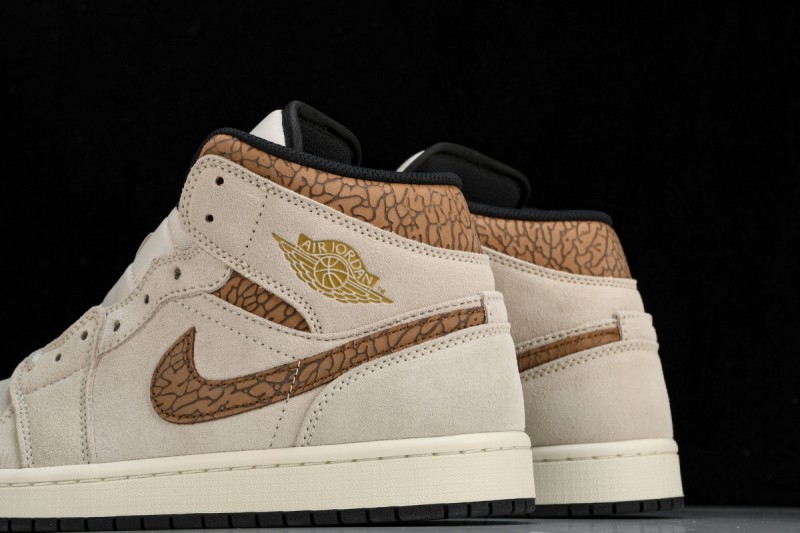 Jordan 1 Mid SE Brown Elephant