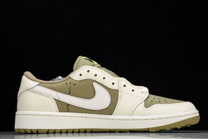 Jordan 1 Retro Low Golf Travis Scott Neutral Olive