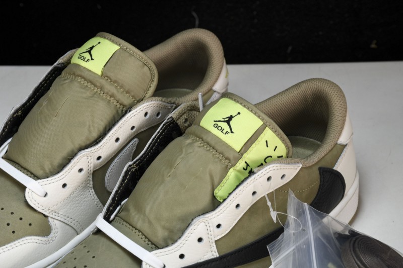 Jordan 1 Retro Low Golf Travis Scott Neutral Olive