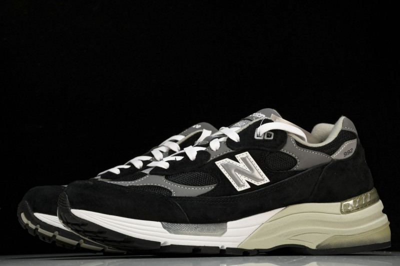 New Balance 992 Black Grey Suede