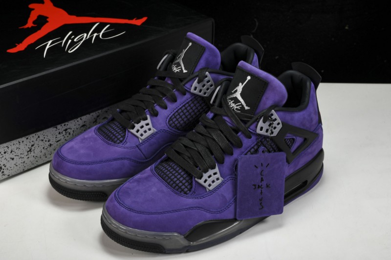 Jordan 4 Retro Travis Scott Purple