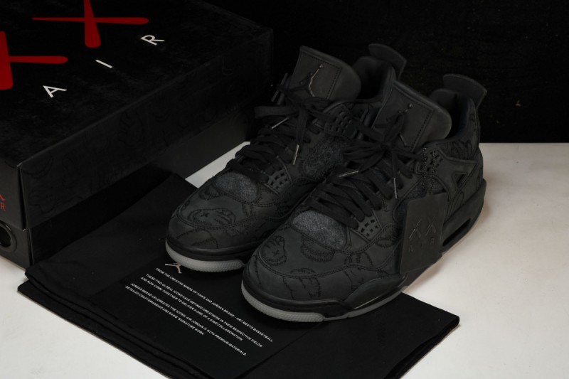 Jordan 4 Retro Kaws Black