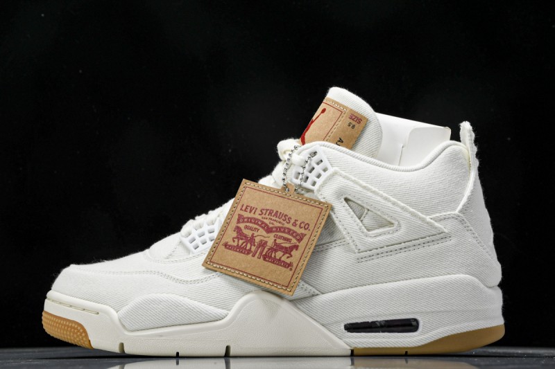 Jordan 4 Retro Levis White