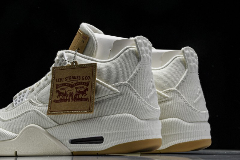 Jordan 4 Retro Levis White