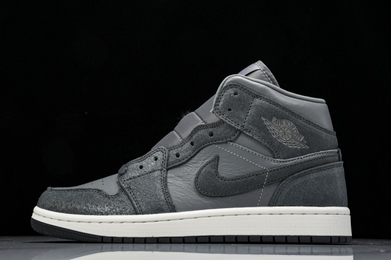 Jordan 1 Mid Distressed Smoke Grey