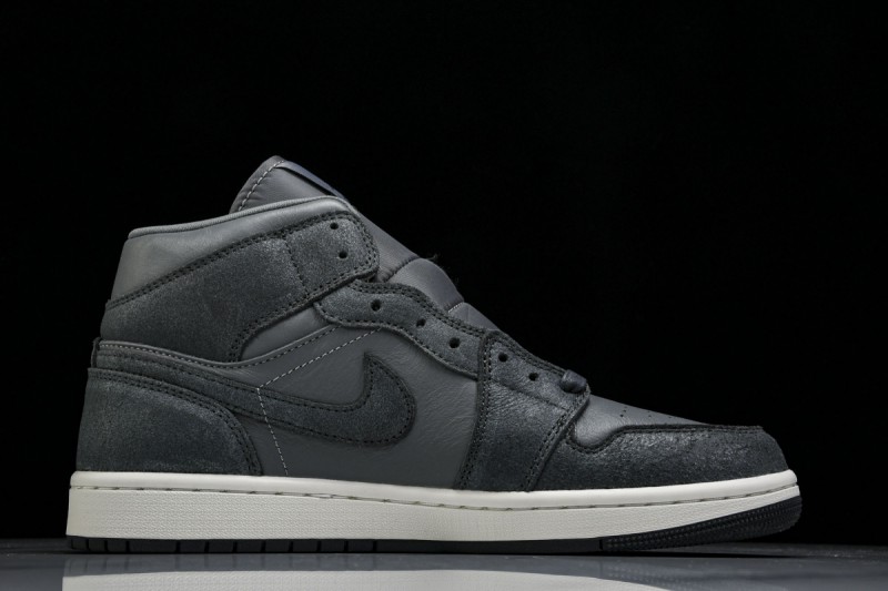 Jordan 1 Mid Distressed Smoke Grey