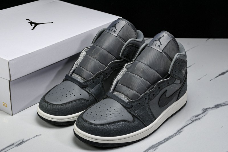 Jordan 1 Mid Distressed Smoke Grey