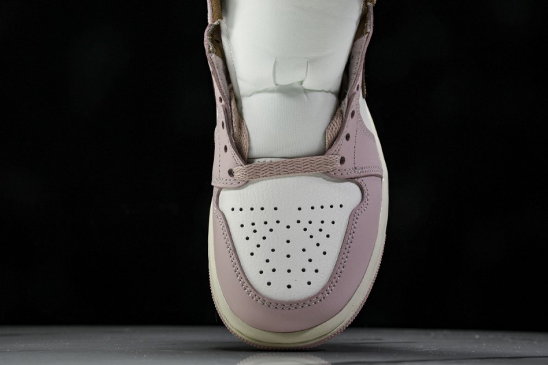 Jordan 1 Mid Pink Oxford Brown